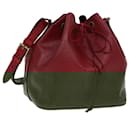 LOUIS VUITTON Epi Petit Noe Shoulder Bag Red M44107 LV Auth 108626 - Louis Vuitton