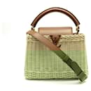 NINE LOUIS VUITTON CAPUCINES BB WOVEN LIMITED EDITION SHOULDER PURSE - Louis Vuitton