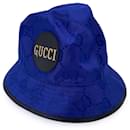 Blue Monogram Nylon Off The Grid Unisex Bucket Hat Size M - Gucci
