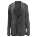  Theory Single-Breasted Blazer in Grey Polyamide