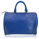 Toledo Blue Epi Leather Speedy Boston Bag Handbag - Louis Vuitton
