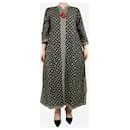 Black cotton printed kaftan - size XL - Autre Marque