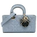 Dior Blue Small Denim Macrocannage Lady D Joy
