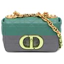 Dior Green Micro Calfskin Cannage Supple Caro Bag