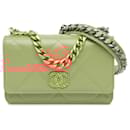 Chanel Pink Quilted Lambskin 19 Wallet on Chain