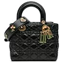 Dior Black Small Crinkled Patent Cannage My ABCDior Lady Dior