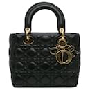 Dior Black Small Lambskin Cannage Lady Dior