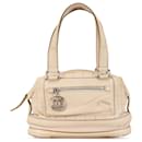 Chanel Brown Goatskin Square Stitch Essential Bowler