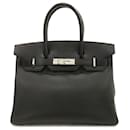 Hermès Black Epsom Birkin Retourne 30
