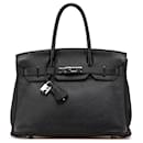 Hermès Black Clemence Birkin Retourne 30