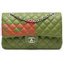 Chanel Orange Medium Classic Caviar Double Flap