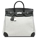Hermès Gray Toile Criss and Evercolor HAC Birkin 40