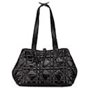 Dior Black Medium Macrocannage Calfskin Toujours Handbag
