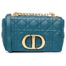 Dior Blue Small Lambskin Cannage Caro Crossbody