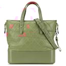 Chanel Pink Medium Quilted Calfskin Gabrielle Shopping Satchel