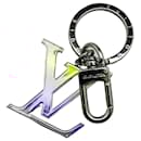 Louis Vuitton Silver Silver Plated LV Rainbow Key Ring and Bag Charm