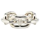 Hermès Silver Palladium Plated Chaine d'Ancre Scarf Ring