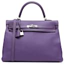 Hermès Purple Togo Kelly II Retourne 35