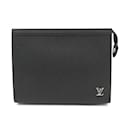 Louis Vuitton Taiga Pochette Voyage M30450 Men's Clutch Bag Noir
