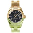 Rolex Datejust 26 179168 Black Bar Dial Wristwatch for Women