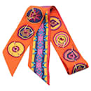 Foulard en soie Hermes Twilly Balles du Mexique - Hermès