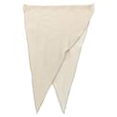 Écharpe Losange Hermes en Beige et Ivoire - Hermès