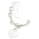 Pulseira charm em prata 925 com tag em forma de coração Tiffany - Tiffany & Co