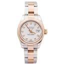 Rolex watch, 'Oyster Perpetual Datejust', rose gold, steel, diamonds.