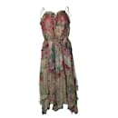 Zimmermann, Melody floating floral dress in red - Autre Marque