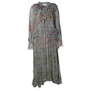 Zimmermann, grey floral printed ruffled maxi dress - Autre Marque