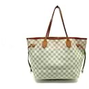 LOUIS VUITTON NEVERFULL MM DAMIER AZUR CANVAS HAND BAG N40604 - Louis Vuitton