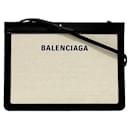 Balenciaga Black and White Shoulder Bag
