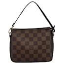 LOUIS VUITTON Damier Ebene Trousse Makeup Pouch N51982 LV Auth ki5364 - Louis Vuitton