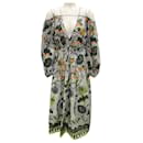 Ulla Johnson Multi Portofino Print Cold Shoulder Tahlia Dress