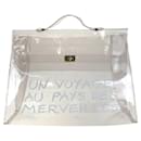Hermes Clear Vinyl Kelly Handbag Gold Hardware - Hermès