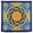 Hermès Blue Luna Park Silk Scarf
