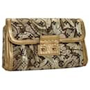 LOUIS VUITTON Bolsa Clutch Brocade Tari Monograma Dourada M93142 LV Auth 106316S - Louis Vuitton