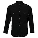 Saint Laurent Overshirt in Black Corduroy