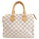Louis Vuitton Damier Azur Speedy 25cm Boston Bag