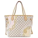 Louis Vuitton Damier Azur Neverfull MM Handbag