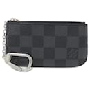 Louis Vuitton Damier Graphite Card Key Case Pochette Cle N60155