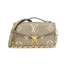 Louis Vuitton Bicolor Monogram Empreinte Pochette Metis EW M23081 Shoulder Bag