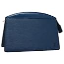 LOUIS VUITTON Epi Trousse Crete Pouch Azul M48405 LV Auth 109403 - Louis Vuitton