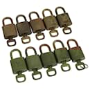 LOUIS VUITTON Padlock 10set metal Gold Tone LV Auth ar13195 - Louis Vuitton