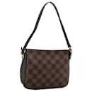 LOUIS VUITTON Damier Ebene Trousse Makeup Pouch N51982 LV Auth 109784 - Louis Vuitton