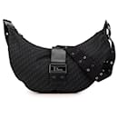 Dior Black Diorissimo Trotter Canvas Street Chic Hobo
