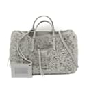 Balenciaga Paper A6 370926 Gray Leather Handbag