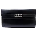 HERMES KELLY BLACK BOX LEATHER WALLET - Hermès