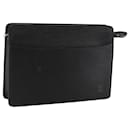 LOUIS VUITTON Epi Pochette Homem Bolsa Clutch Preta M52522 LV Auth bs21484 - Louis Vuitton