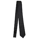 Saint Laurent Plain Neck Tie in Black Silk